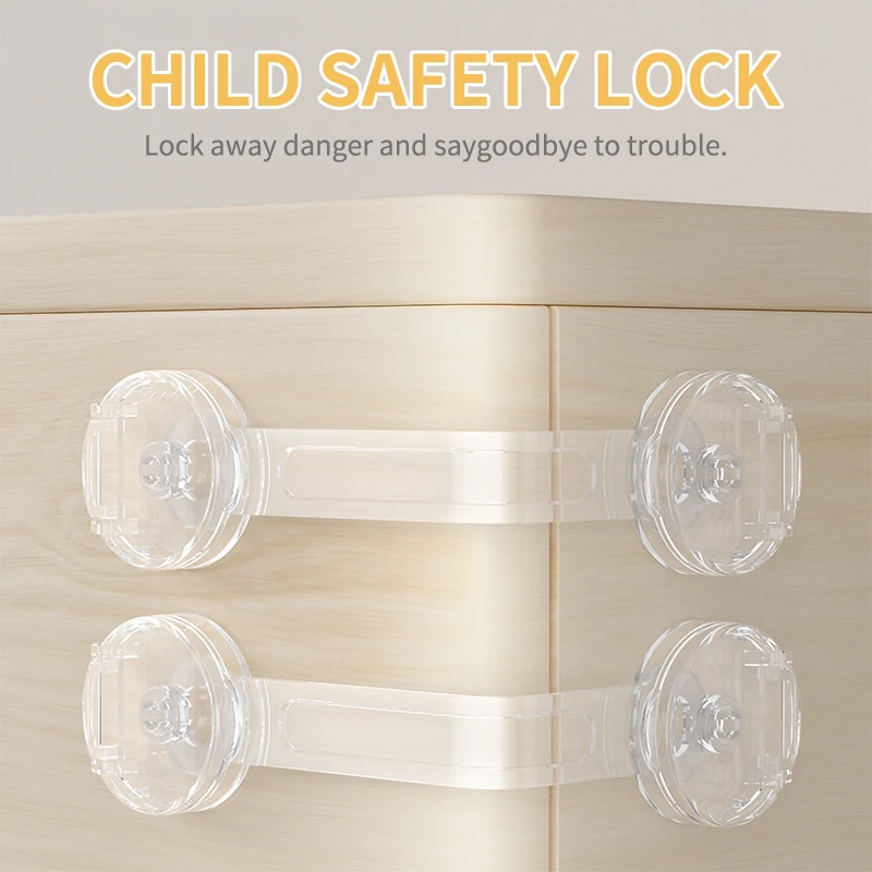 

1PCS/Child Lock Protection Of Children Baby Drawer Anti-opening Cabinet Door Refrigerator Anti-pinch Safety Lock Buckle