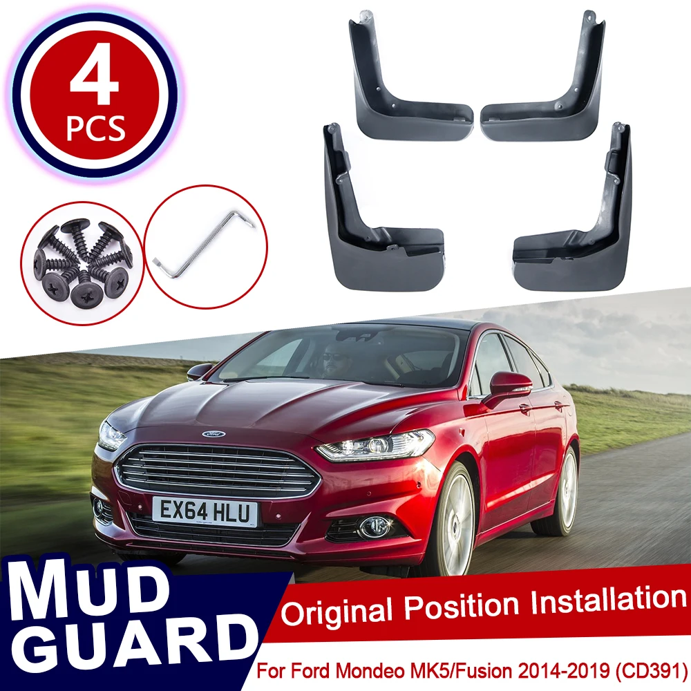 

for Ford Mondeo Fusion MK5 2014~2019 CD391 Car Mud Flaps Front Rear Mudguard Splash Guards Fender Mudflaps 2015 2016 2017 2018