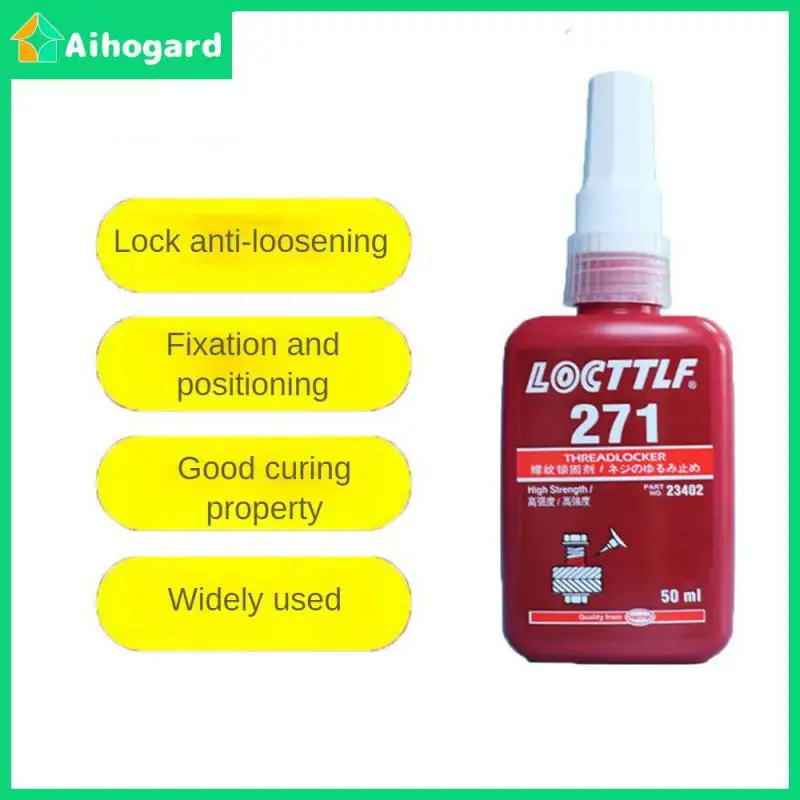 

Threadlocker Anti-loose Screw Locking Agent Thread Seal Lock Glue 271 Locking Adhesive Anaerobic Adhesive Accessories Tools 50ml