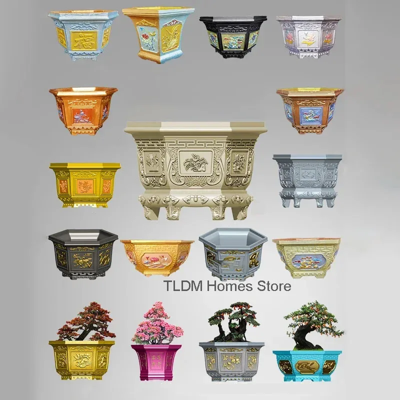 Шестиугольная форма для цементного цветочного горшка домашний сад балкон бонсай