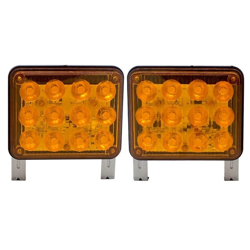 

4-дюймовый 2 в 1 мотоциклетный квадратный проблессветильник свет, сигнальная лампа, аварийный свет для автомобилей, грузовиков, прицепов