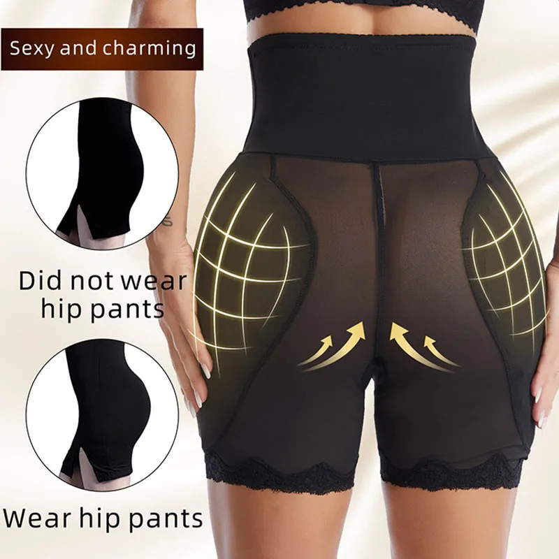 Butt Lifter Control Panties Body Shaper Fake Pad Foam Padded Hip Enhancer Underpants Female Shapewear