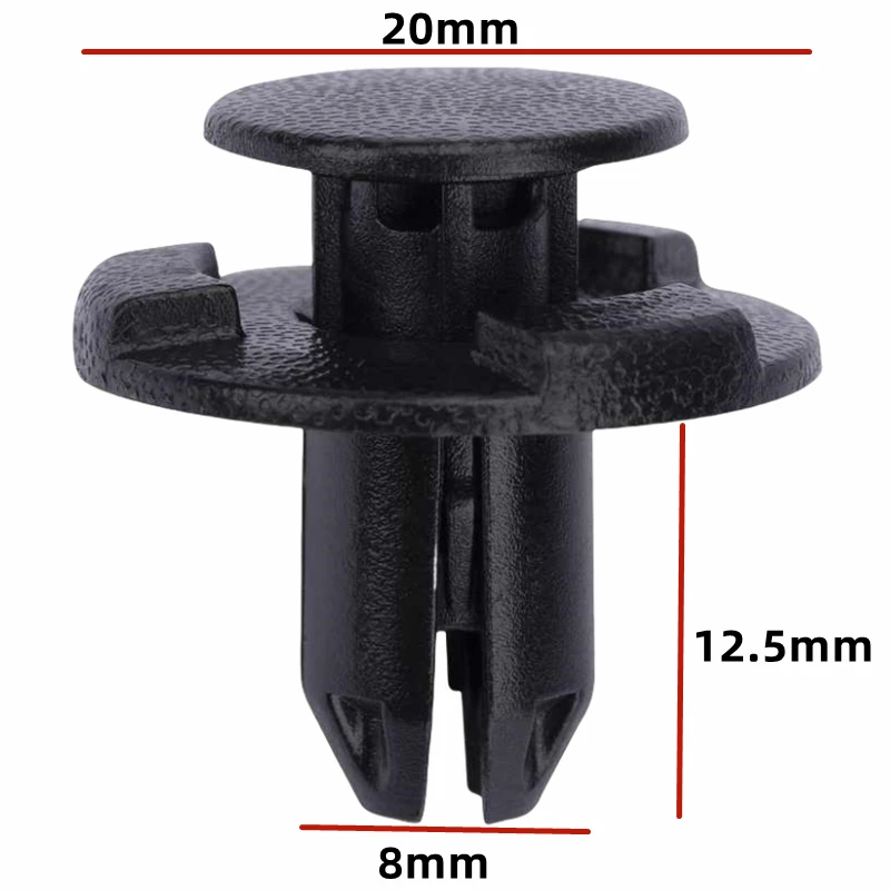 

OEM 20 шт. для отверстия 8 мм OE: 01553-05933 зажим для крыла автомобиля пластиковый фиксатор переднего бампера заклепки крепежные зажимы GH39