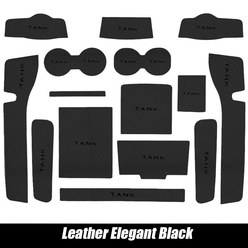 

Для GWM Great Wall WEY Tank 300 2022 2023, автомобильный дверной слот, коврик для хранения, подставка для воды, нескользящий коврик, защитный чехол для внутреннего декора