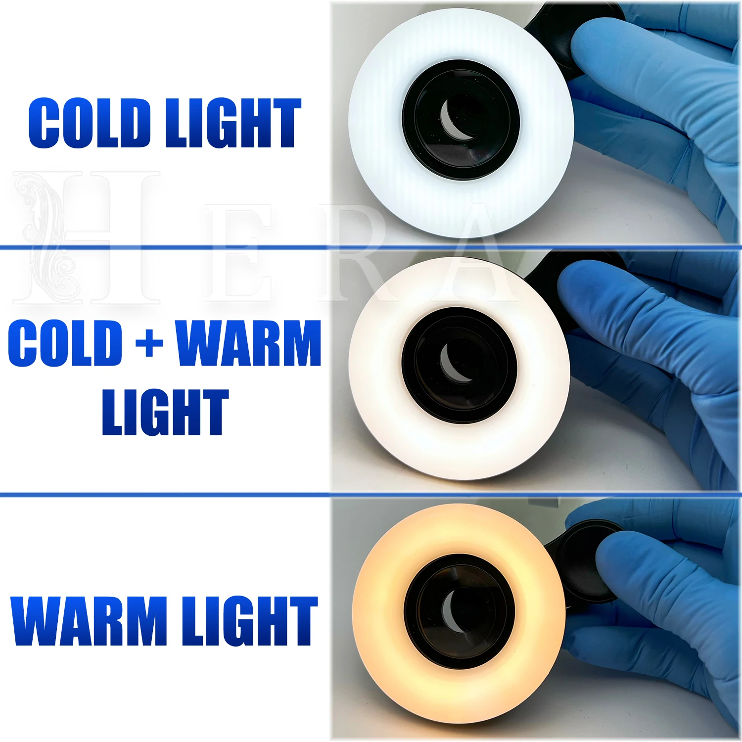 Kup Obiektyw Makro Telefonu Komórkowego I Akumulator Clip-on Fill Light 15X Zoom LED Do Stomatologii Makijaż Fotografia Akcesoria Do Smartfonów