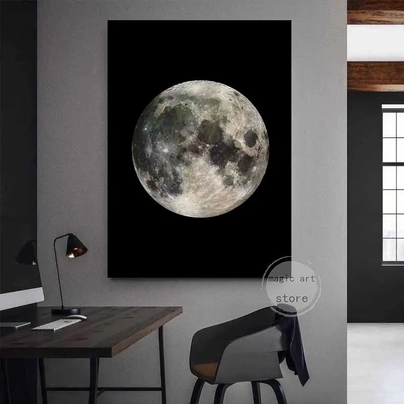 Абстрактная земля Луна Вселенная Галактика космический пейзаж художественные