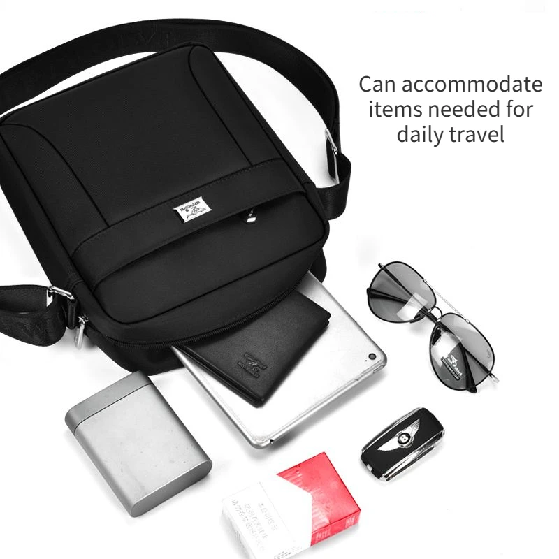 Septwolves Shoulder Bag Men's Bag messenger bag high-capacity waterproof  satchel bags for men Business Brand Shoulder Bag