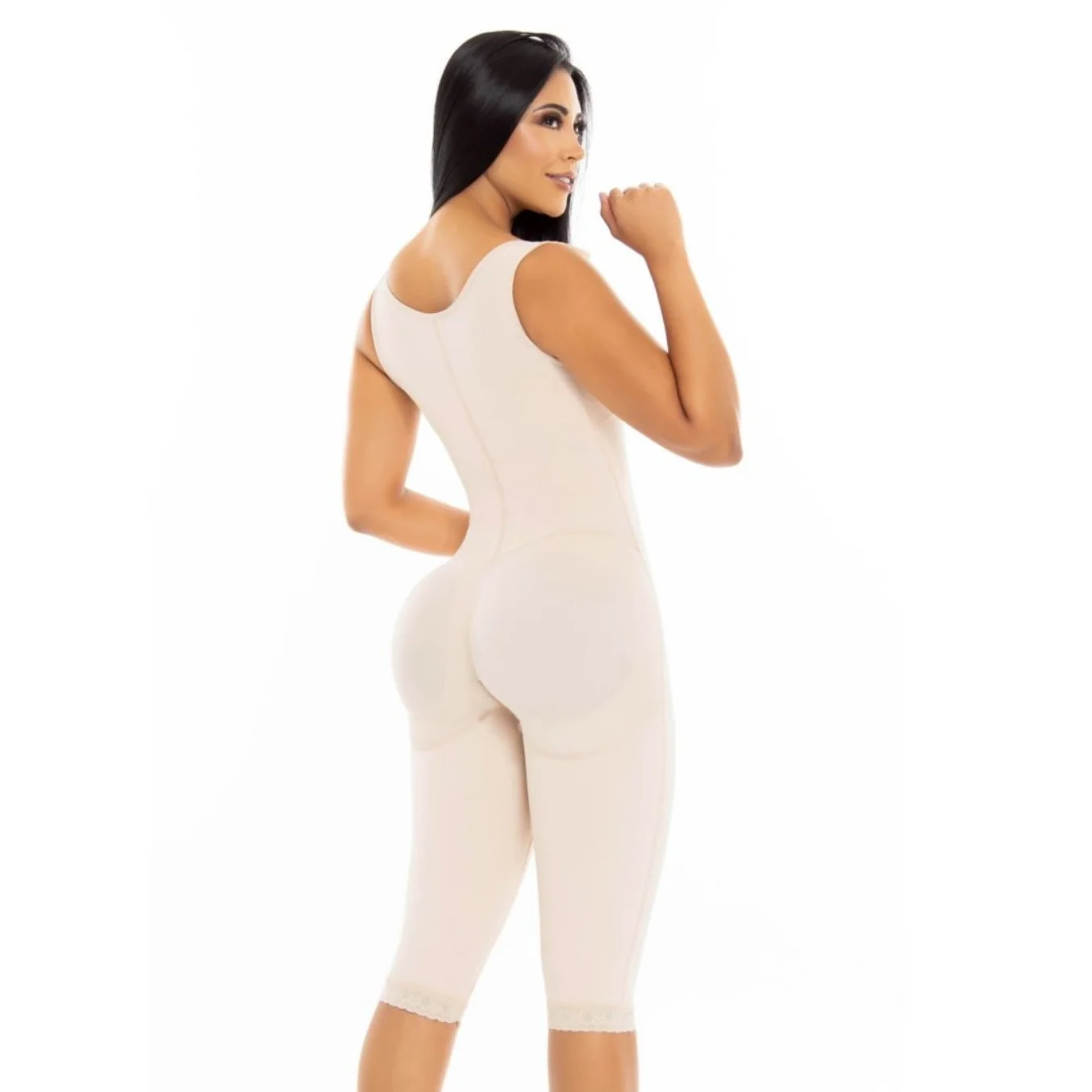 Shapewear Body Shaper Liposculpture Girdle Mid-leg 3 Hook Comfortable Fit Fajas Colombianas Adjustable Bra Slimming Bodysuit