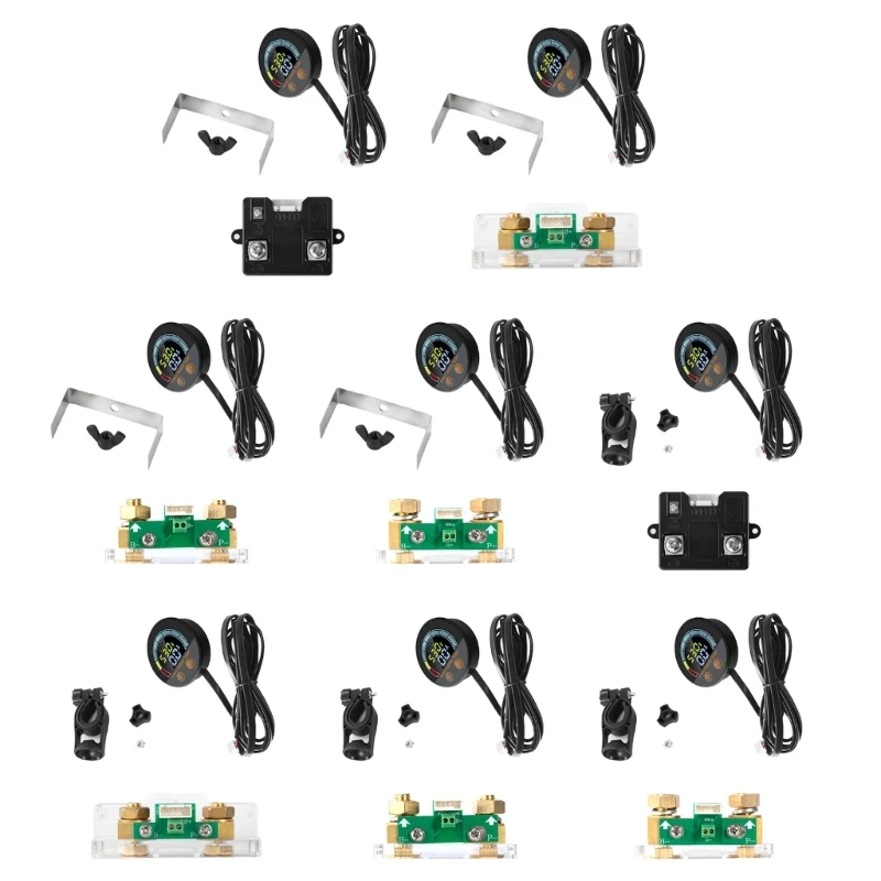 

Monitors Voltmeter Ammeter, Ranges 8V-100V and up to 500A, Current Meter for Car Motorcycles