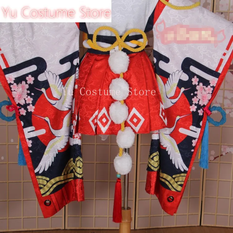 Аниме! Onmyoji Yokime Heian-ky Празднование Великолепное кимоно Платье Униформа Косплей