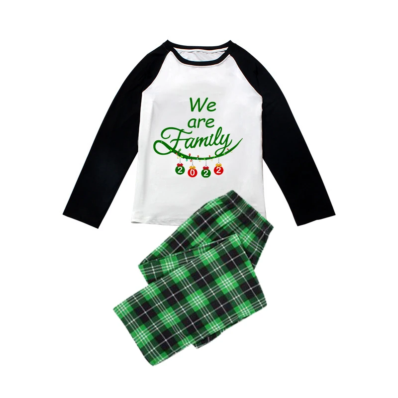 Christmas Matching Family Pajamas Red Plaid Truck with Christmas Tree Green Plaid Pajamas Set With Baby Pajamas