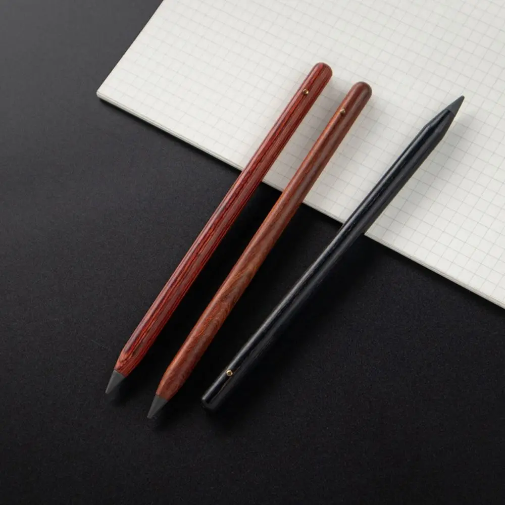 S Creative Wooden Pencil Without Ink Portable Infinite Write Signature Pens For Student Gifts