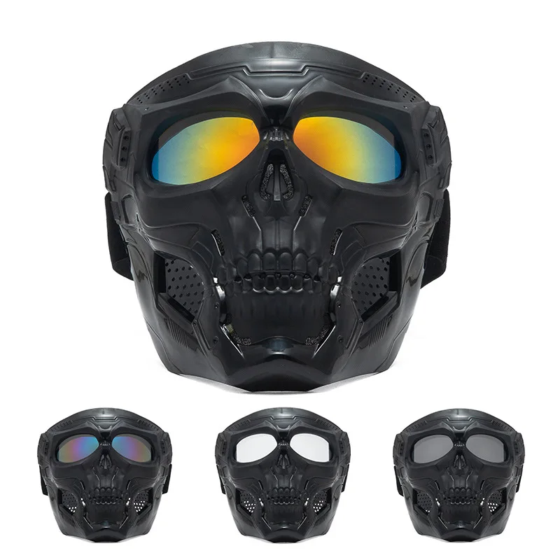 

Skull Motorcycle Cycling Glasses Windproof Goggles Unisex Headband Glasses Replaceable Glasses New Dropshipping
