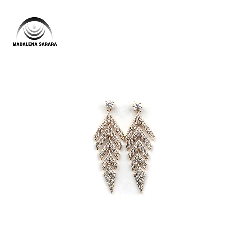 Женские серьги-подвески MADALENA SARARA S925, с инкрустацией стразами