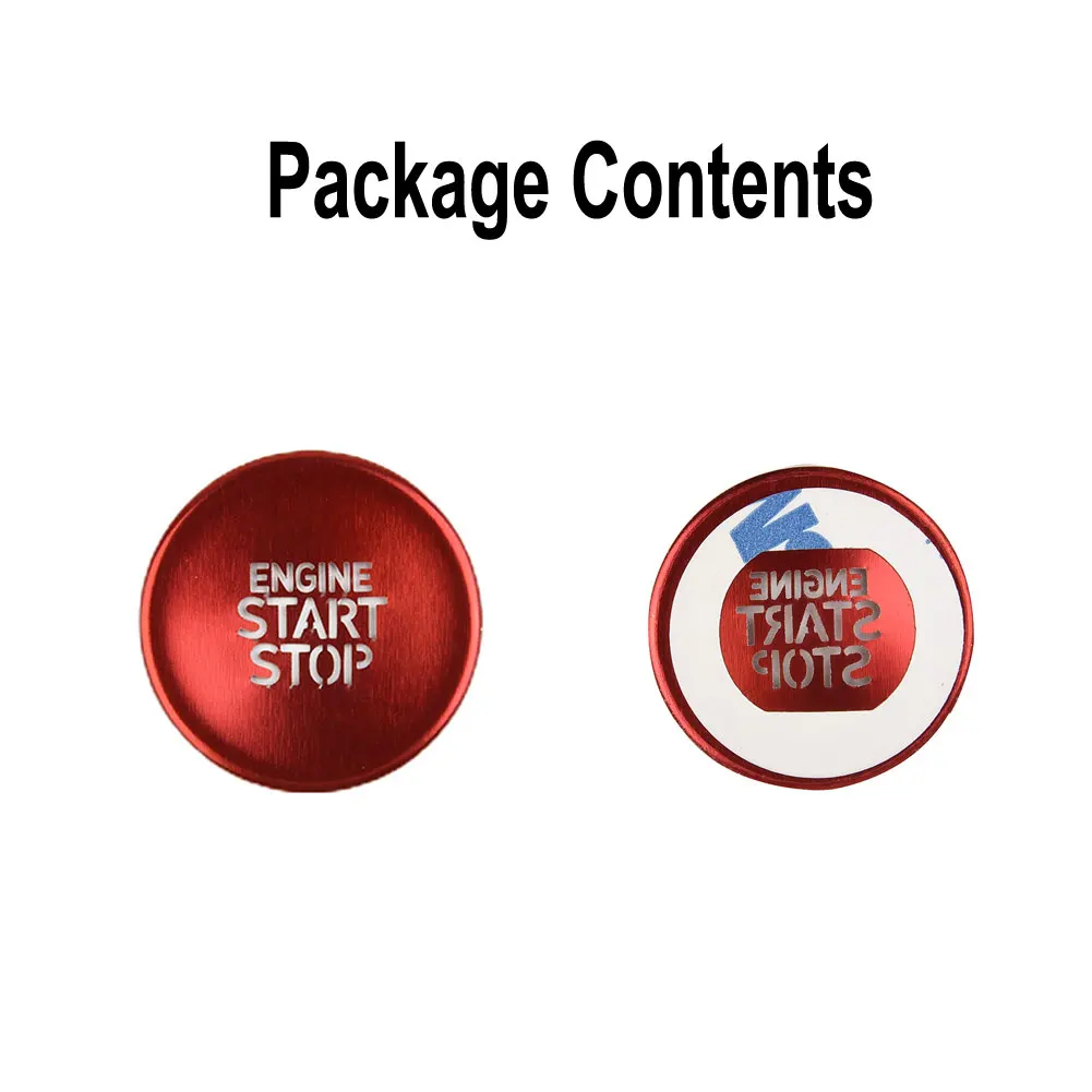 

Крышка для кнопки переключения, декоративная внутренняя отделка, кнопка из алюминиевого сплава, кнопка запуска/остановки, автомобильные аксессуары, 1 шт.