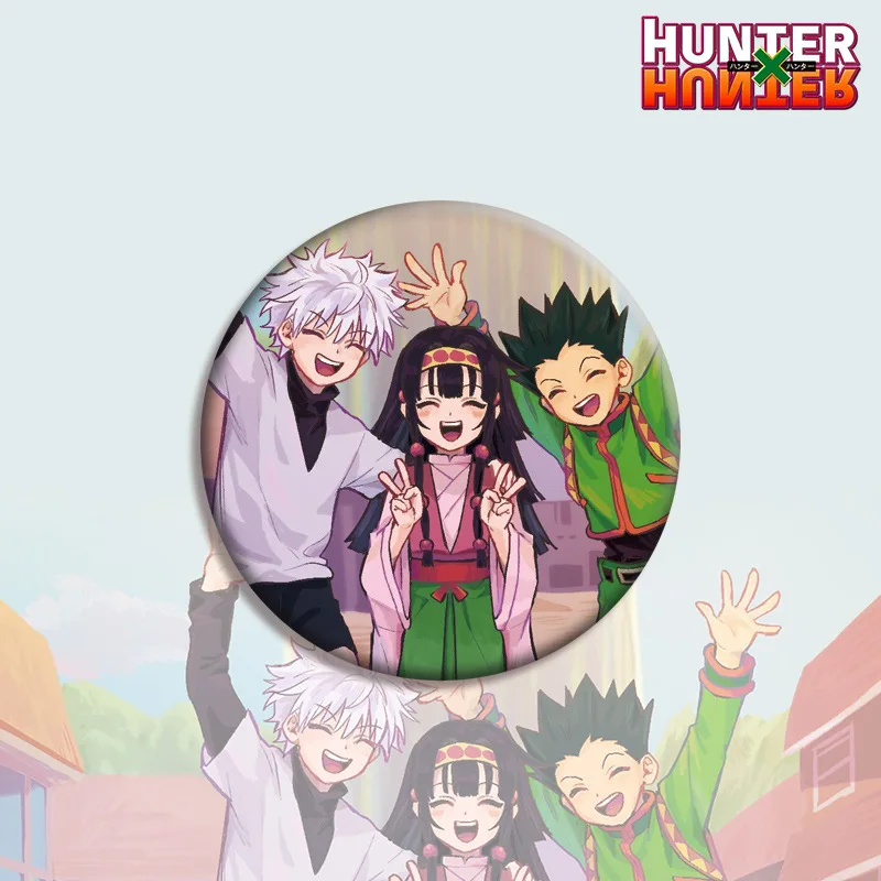 58 мм круглая брошь в стиле аниме Hunter X Series булавка Hisoka Morow Killua Zoldyck значок виде