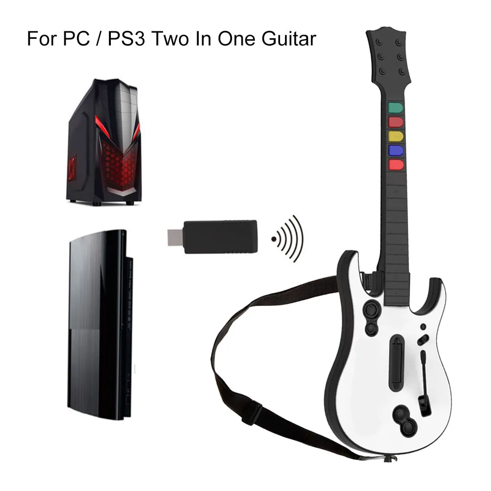 Беспроводной контроллер 2 в 1 с регулируемым ремешком джойстик для ПК PS3 гитары Hero