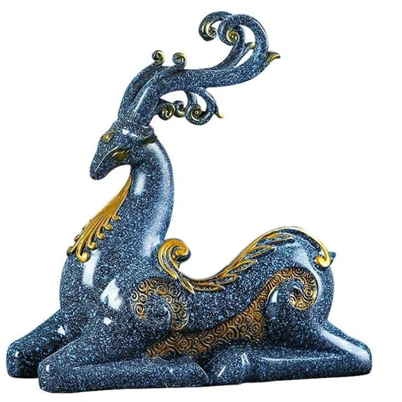 

Resin Crafts Room Creative Deer Wine Rack Decoration Home Wine Cabinet Partition Decoration Modern Style Deer Wine Rack