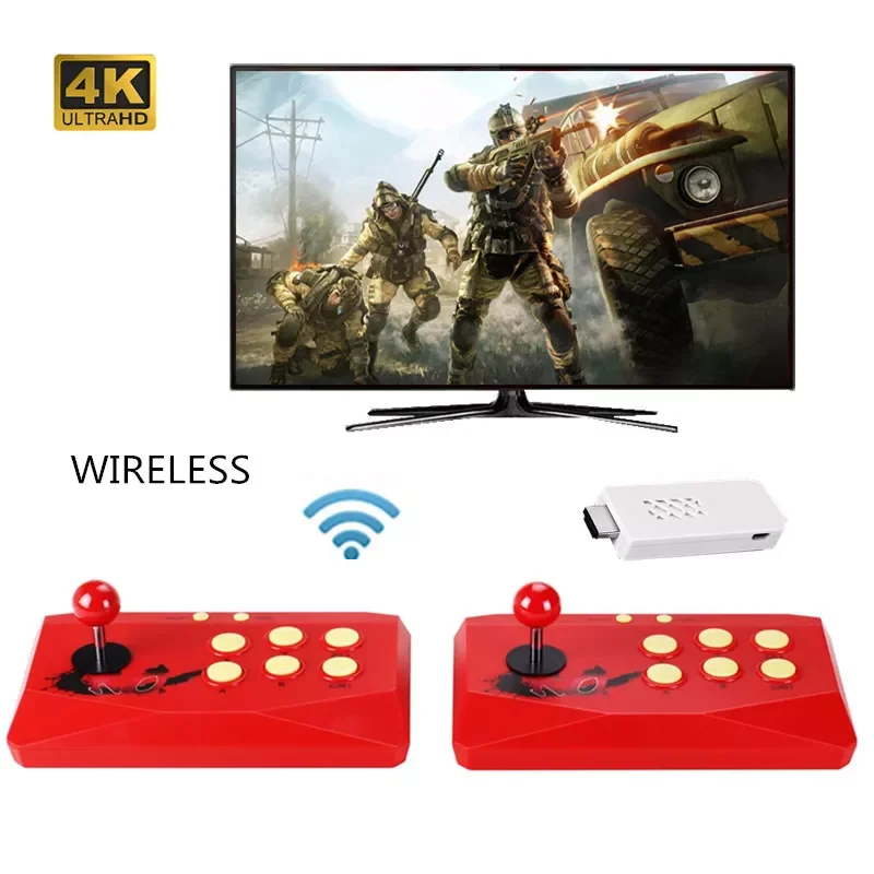 

Portable Arcade Game Console Built-in 2000+ Arcade Games Video Game console For TV/ PC with 2pcs Wireless Game Joysticks console