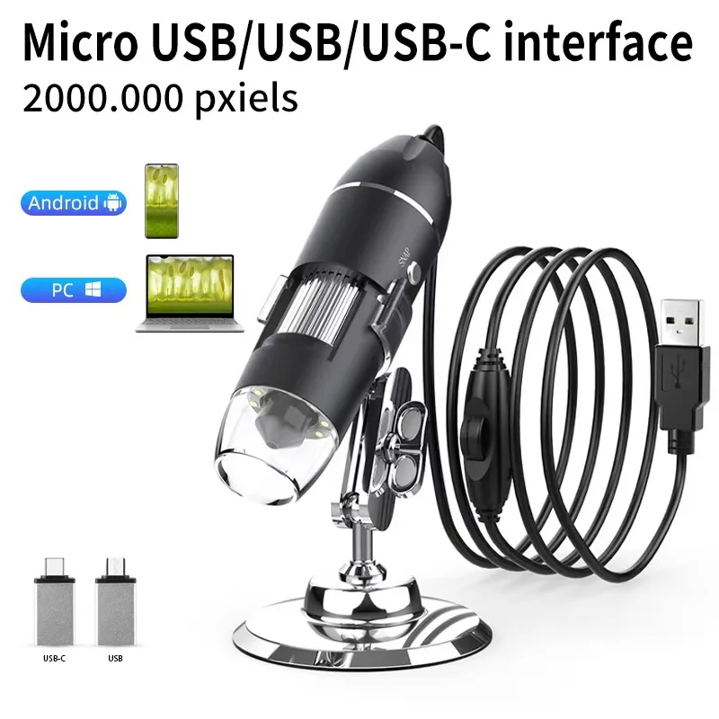 

Портативный цифровой микроскоп 500X-1500X
