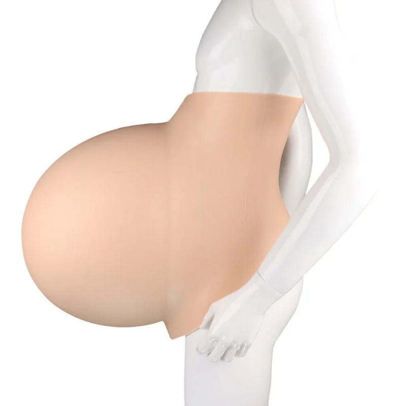 Silicone Fake Belly Twin Super Pregnant Women with For Role-playing Sex Change Shapewear Stage Role Play Props