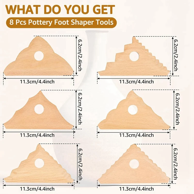 8 шт. инструменты для керамики обрезки керамических ребер моделирования ног из