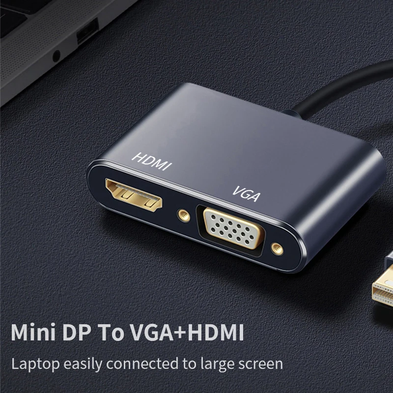 4K Mini Displayport DP к HDMI-совместимый кабель-адаптер HD 1080P VGA конвертер для Apple MacBook Air Pro