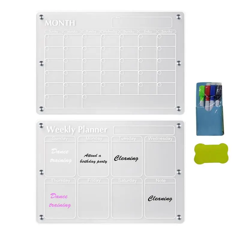 

Acrylic Dry Erase Calendar Transparent Magnetic Board Calendar Dry Erase Calendar Whiteboard Acrylic Magnetic Dry Erase Board