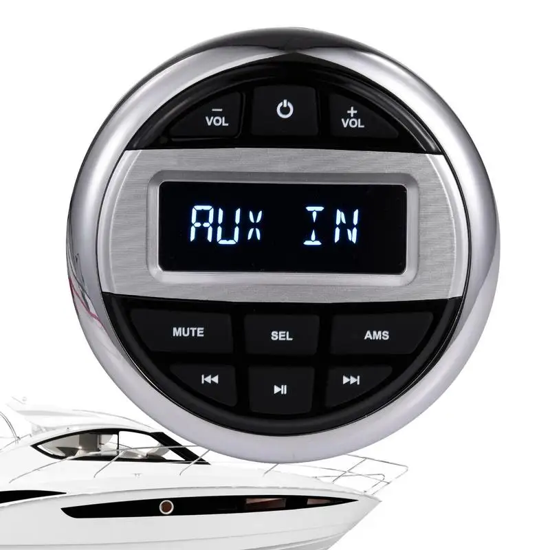 

Автомобильный MP3-плеер, автомобильный адаптер, Круглый автомобильный радиоприемник, плеер, водонепроницаемый беспроводной музыкальный плеер, Fm-радио для автомобилей, лодок