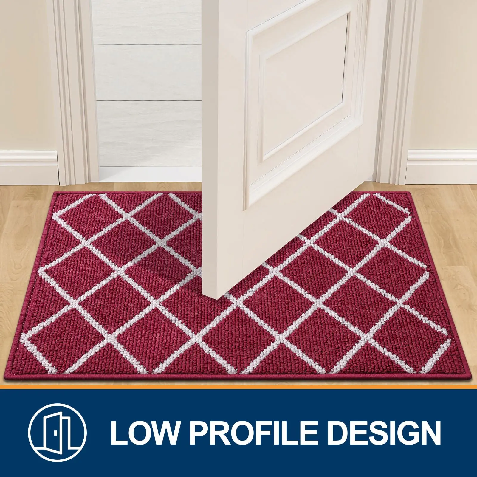 Kitinjoy Крытый коврик для входной двери Нескользящий впитывающий устойчивый к