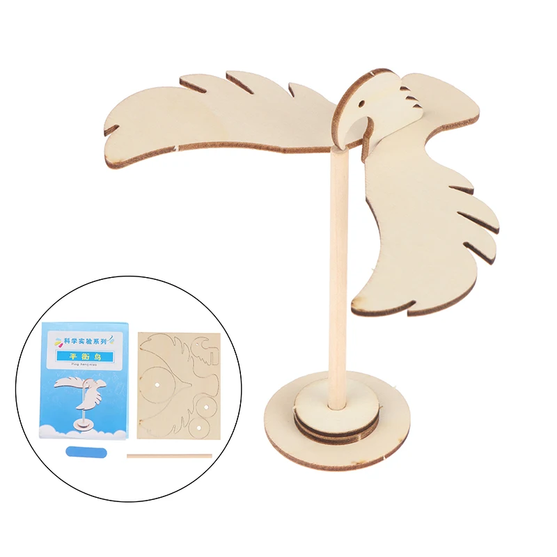 

STEM Toys Wooden Assembled Balance Bird Educational toys Science Experiment Material Kids Technology toys Set DIY Model Puzzle