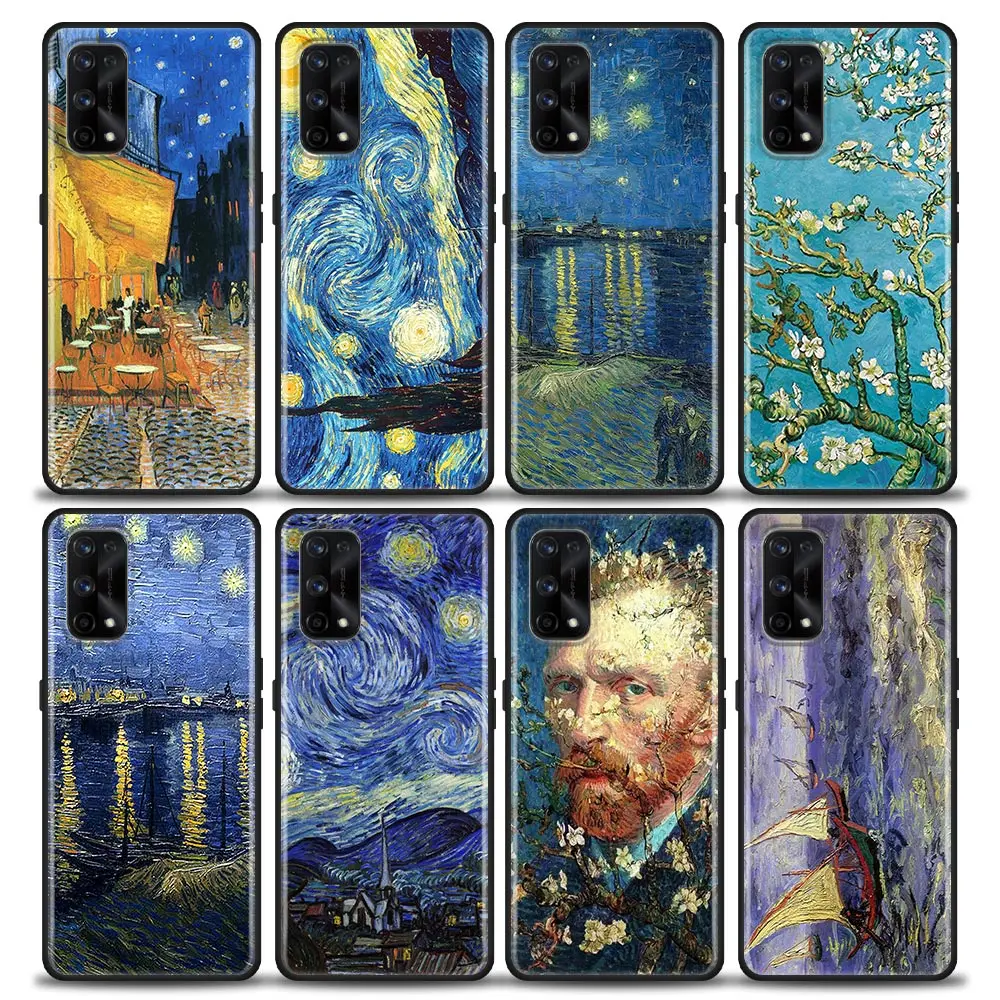 

Van Gogh Cafe Terrace Starry Night Painting Phone Case For Oppo Realme 8i 8 9 7 6 5 Pro 9i 7i 5i 6i XT 5G Case Cover Realme 8Pro