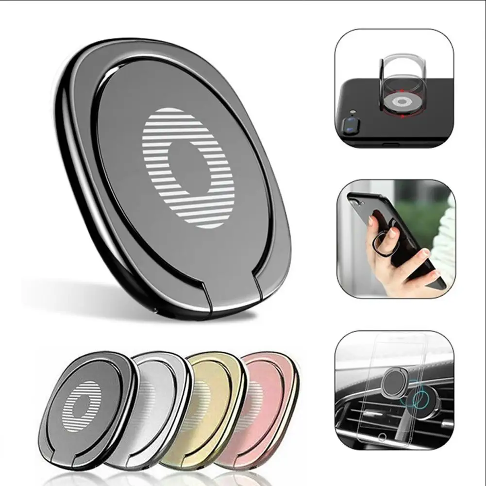 

Luxury Spin Finger Ring Phone Holder 360 Degree Rotatable Magnet Metal Magnetic Car Mount Stand For Cell Phone Accessories