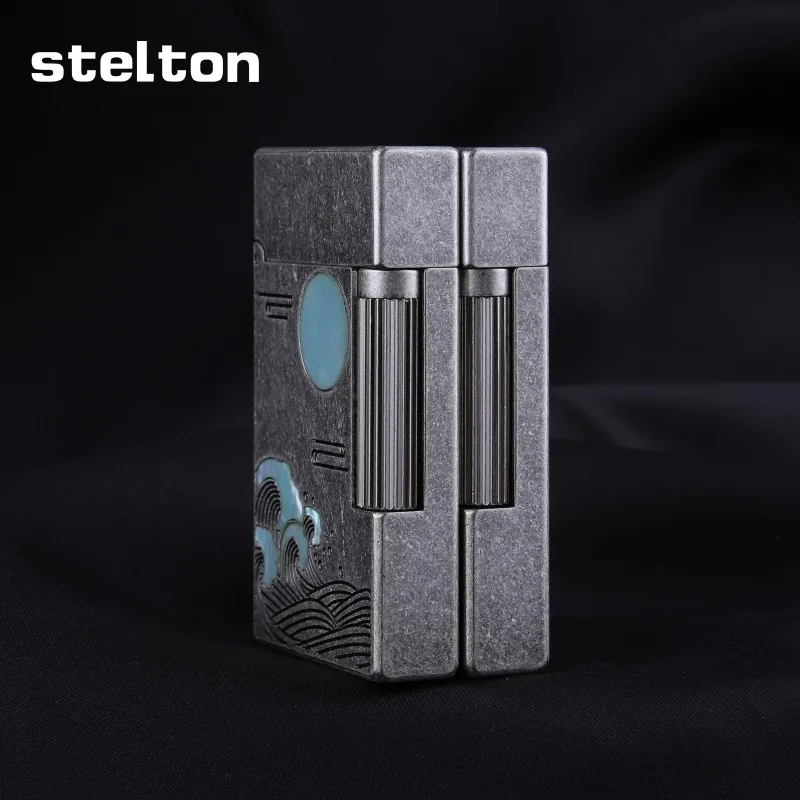 Фото Надувная зажигалка Stelton 2026: Дизайн «Волна» под старинное серебро, высококачественный креативный персонализированный подарок №1