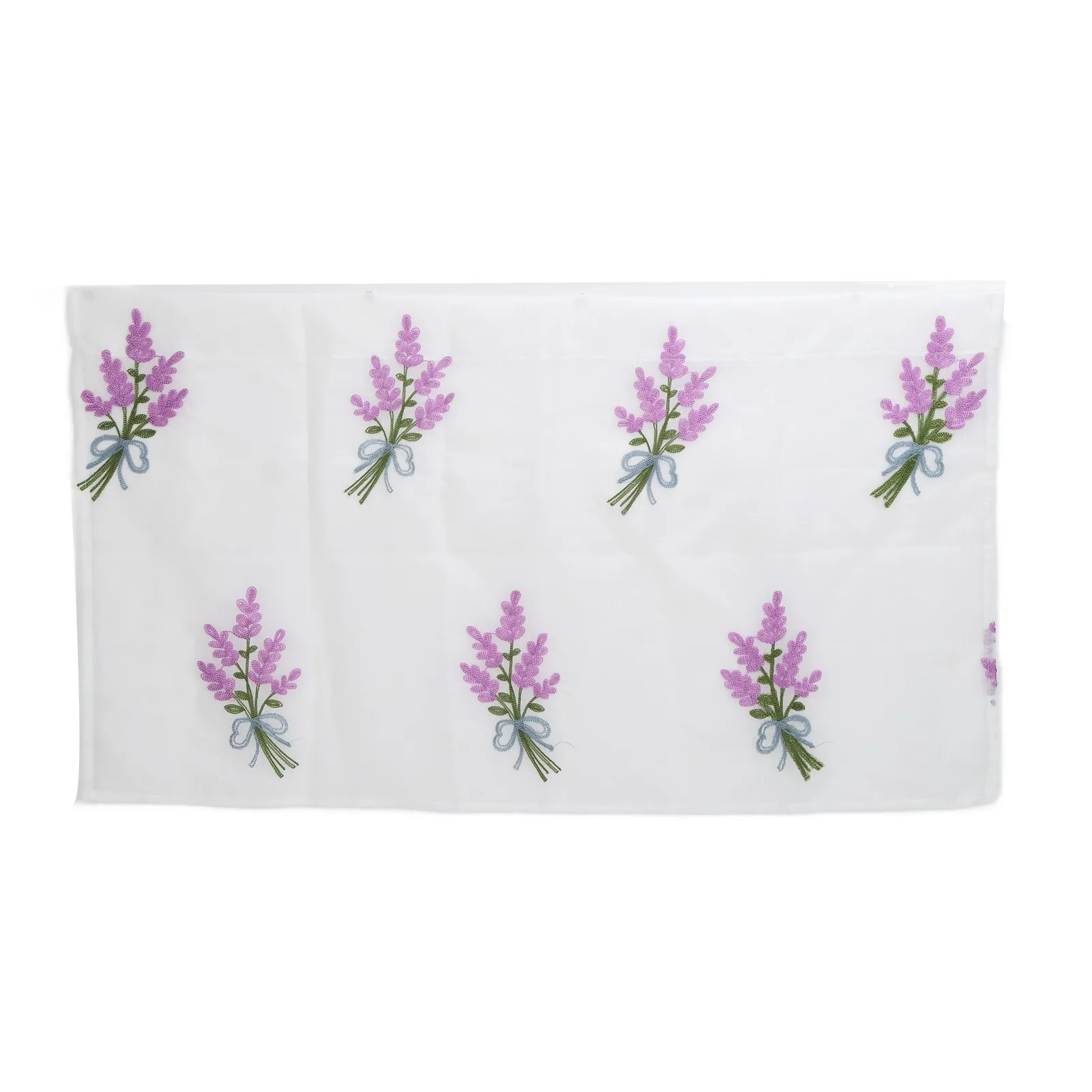 

Flower Curtain Polyester 3.3x1.8ft Rich Drape Three Dimensional Embroidery Soft Texture Breathable Curtains for Kitchen