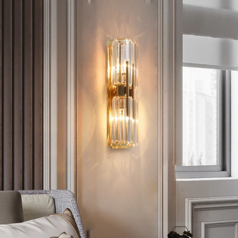 Роскошный хрустальный настенный светильник в стиле постмодерн европейском для