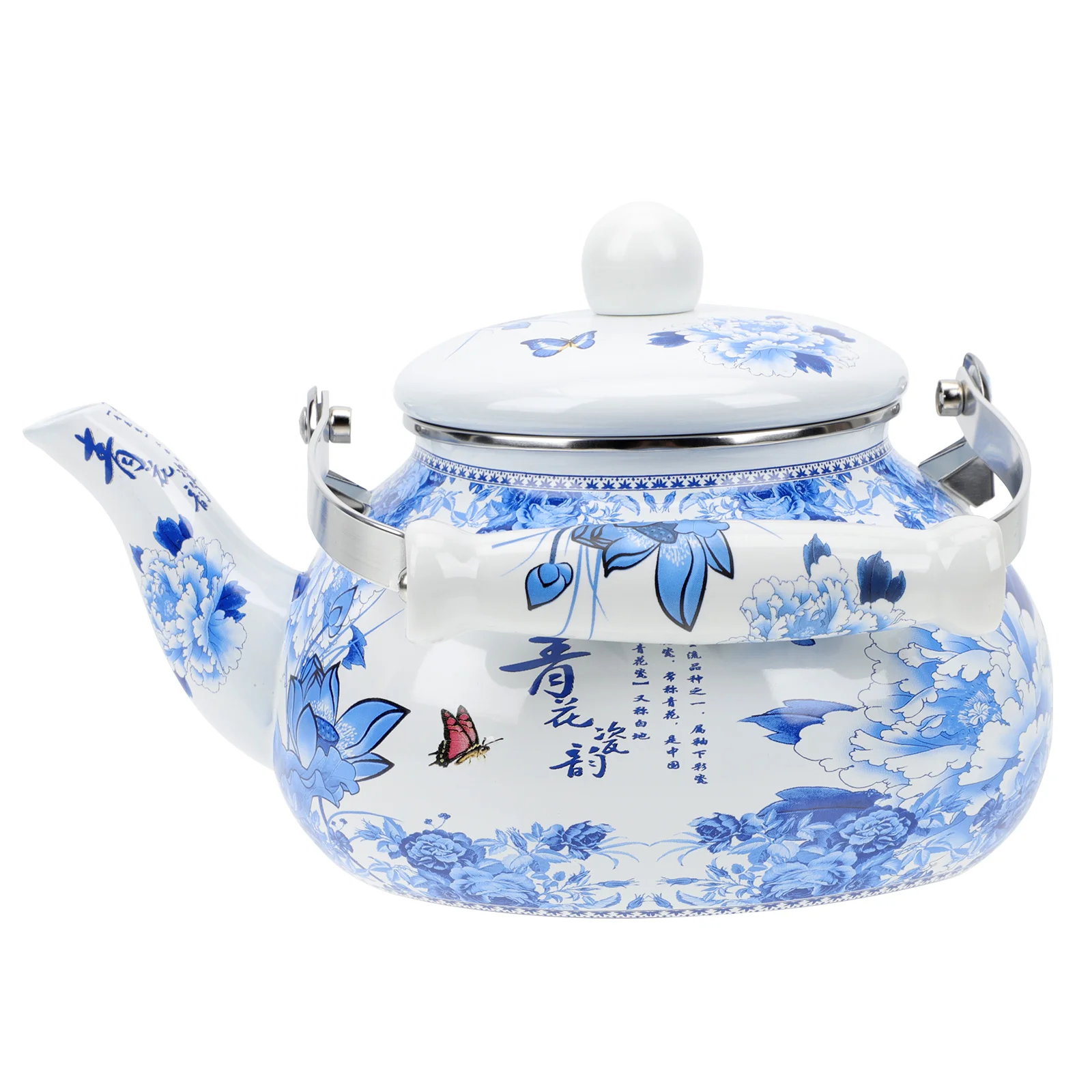 

Exquisite Tea Serving Pot Enamel Teapot Vintage Teapot Home Office Tea Kettle