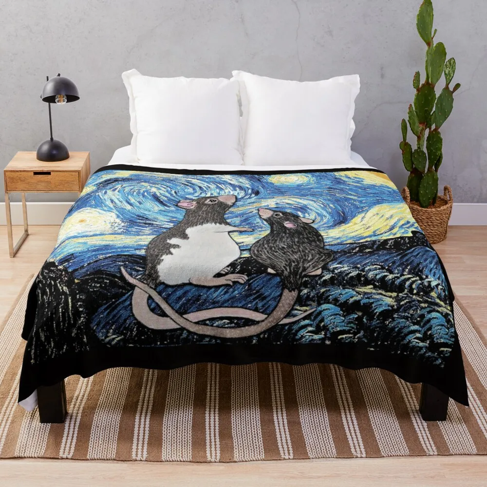 

Version 1 "From the Heavens... Came a Rat..." Throw Blanket Summer Bedding Blankets Blankets For Bed