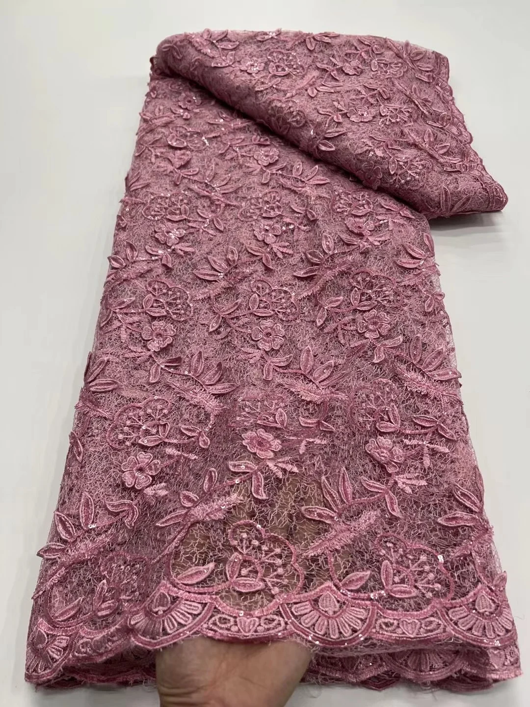 Африканский молочный шелковый шнур кружевная ткань Водорастворимая нигерийский