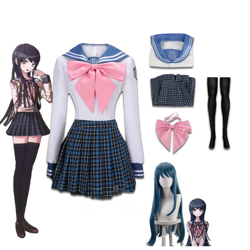 

Anime Danganronpa Maizono Sayaka Cosplay Costume Halloween Costumes For Women JK Uniform Sailor Suit Kawaii Carnival Clothing