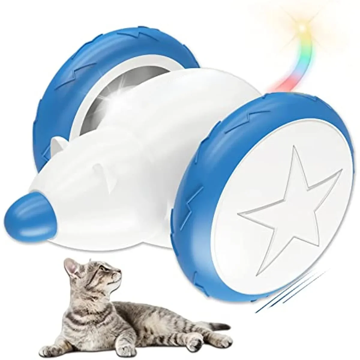 

Atubang – jouets interactifs pour chats d'intérieur, jouets électriques intelligents, chaton, souris, exercice sonore de