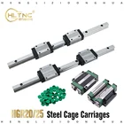 2 шт. HGR 20 25 квадратный линейный направляющий рельс 300 до 1500 + 4 шт. скользящий блок каретки HGH20CA HGW20CC hgh25ca hgw25