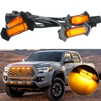 12v front grille lighting for car 2016 2020 toyota tacoma wtrd pro grill only front grille lighting drl 6000k car accessories