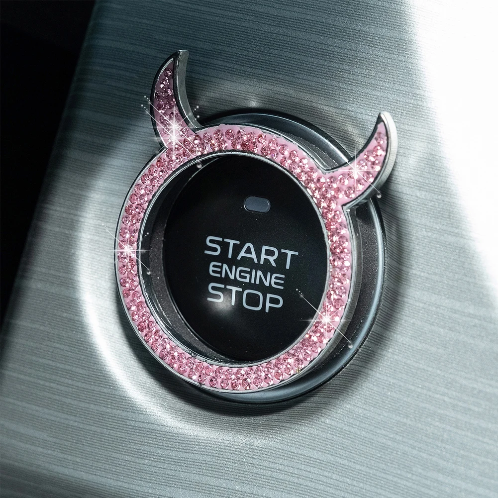 

Крышка кнопки запуска двигателя автомобиля с одним нажатием Защитная крышка для внутренней кнопки зажигания двигателя аксессуары для автомобиля