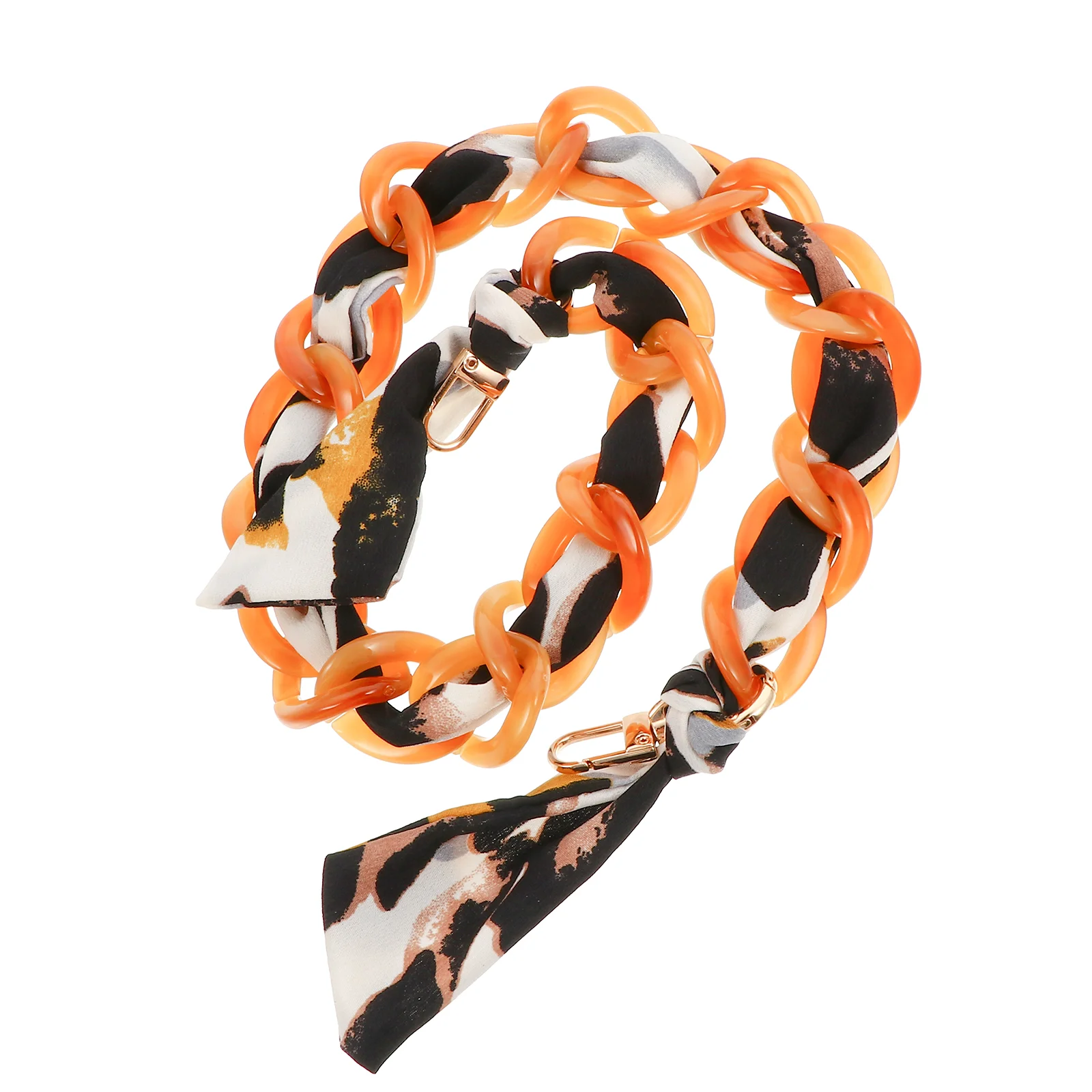 

Bag Chain Strap Replacement Chain Purse Strap Leopard Handbag Handle Wrap Bag Ribbon Scarf Skinny