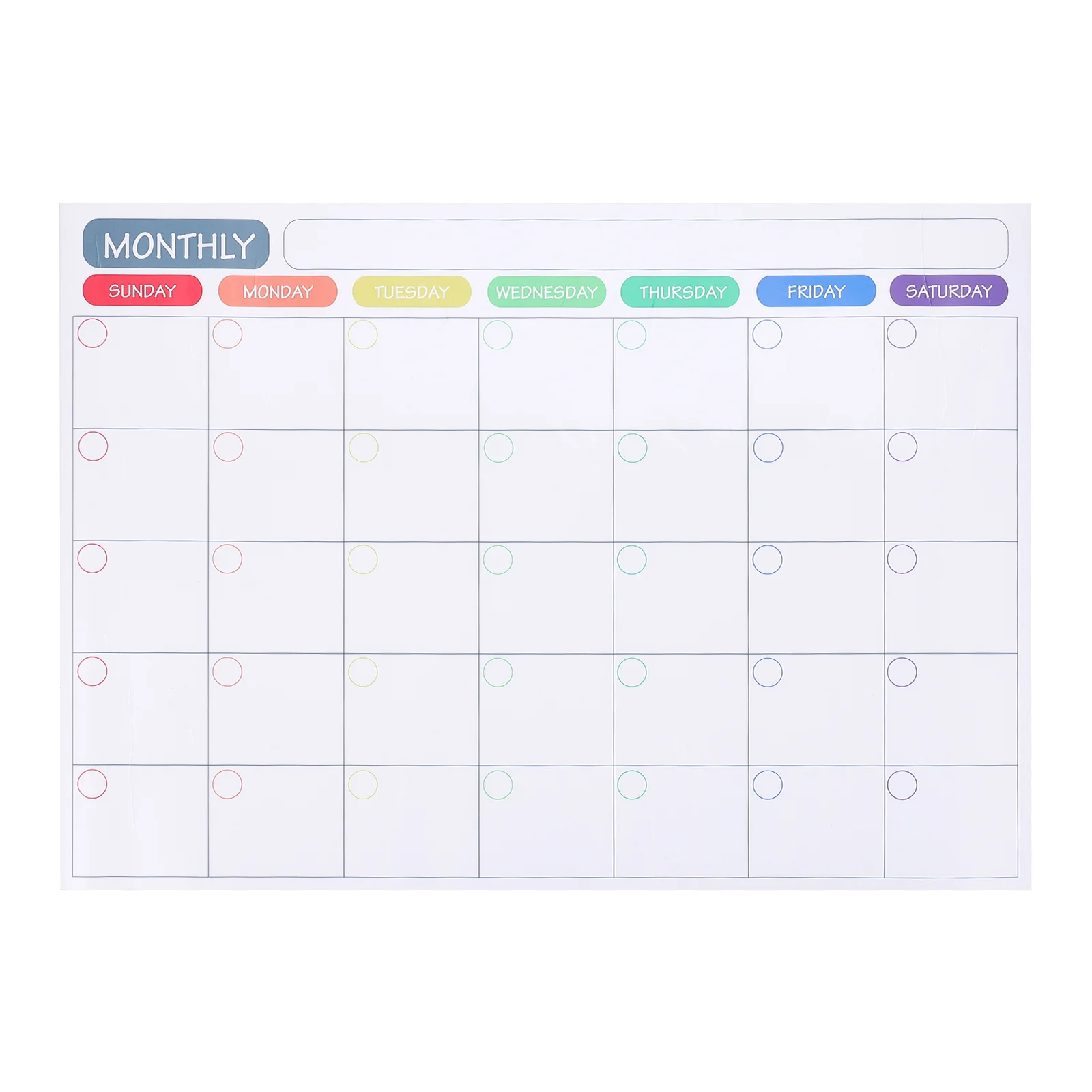 

Fridge Magnetic Planner Monthly Planning Sticker Kitchen Dry Erase Calendar