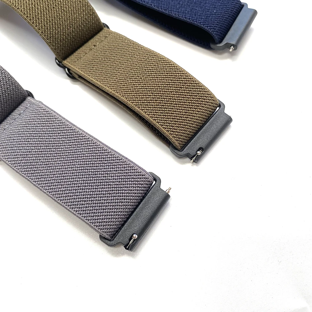 Nylon Solo Loop Strap For Huami Amazfit GTS band Fabric Elastic for Amazfit GTS 2 Bip S GTR 2 Stratos 3 Belt bracelet Watchbands