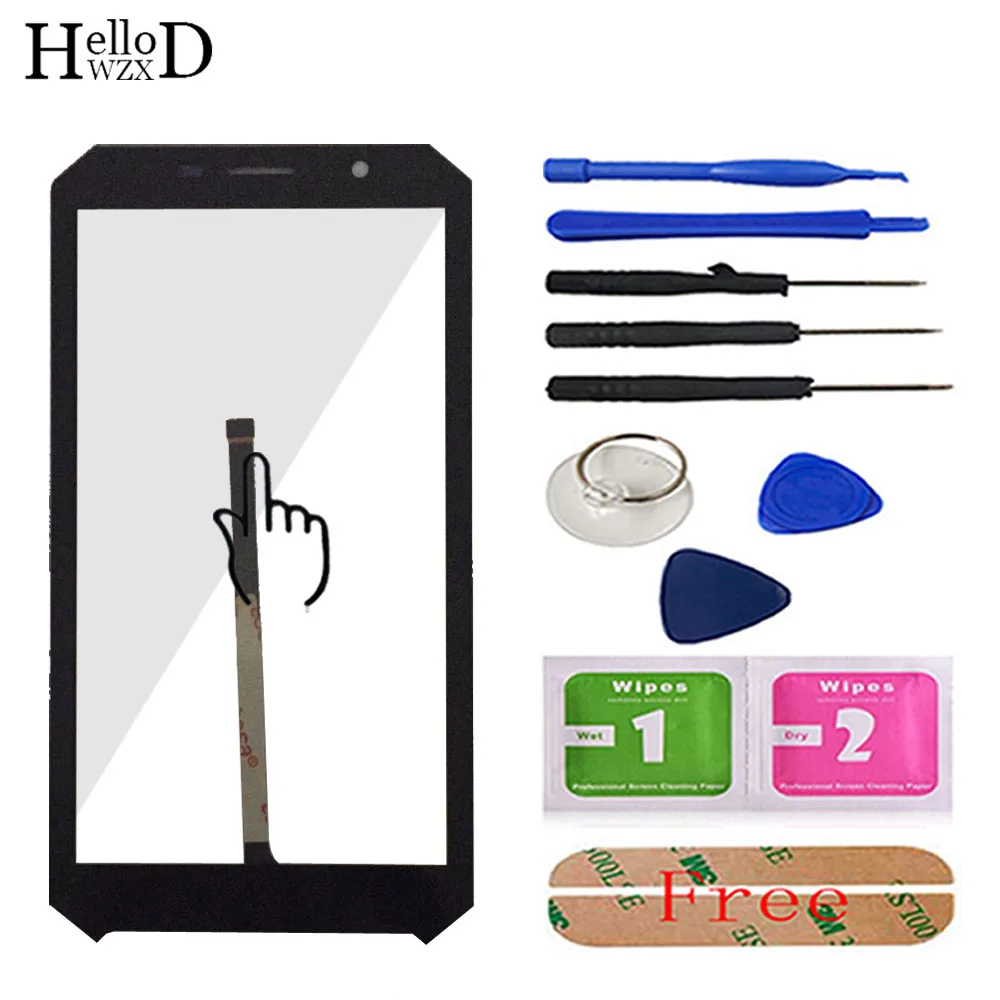

5.2'' Touch Screen Glass For Doogee S60 Touch Screen Glass Digitizer Panel Front Glass Sensor Lens Capacitive Tools Adhesive