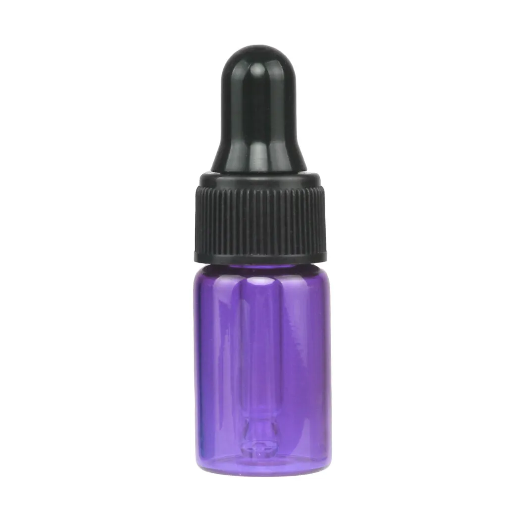 

10pcs set Essential Oil Dropper Bottle Glass Pipette Lid PP Material Serum Container 1 2 3 5ml