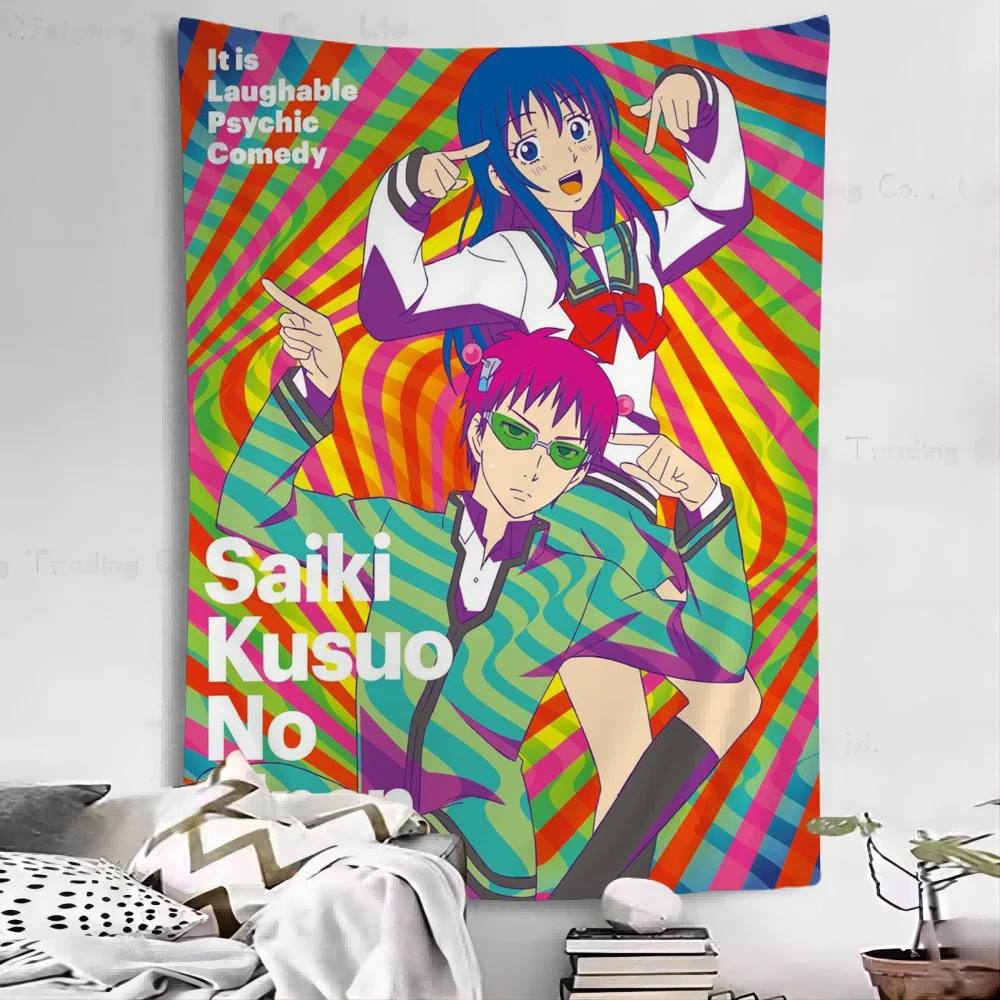 Япония мультфильм аниме Сайки К диаграмма гобелен богемные настенные гобелены